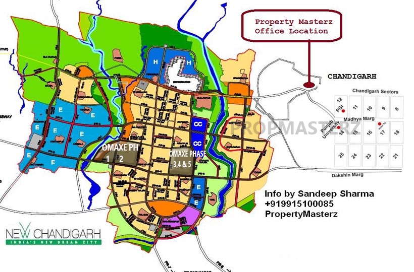 OMAXE SITE LOCATION FROM CHANDIGARH